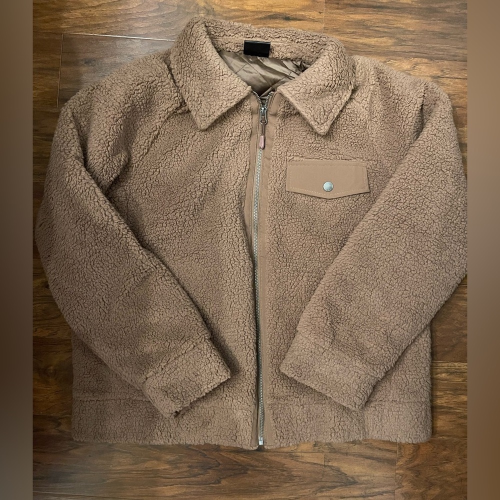 32 Degrees Teddy Bomber Jacket Size L